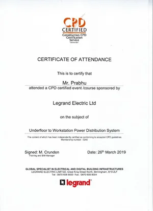Engineer Certificate Ampcore
