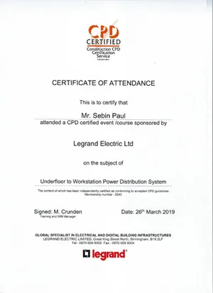 Engineer Certificate Ampcore