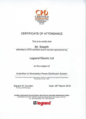 Engineer Certificate Ampcore