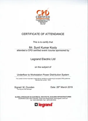 Engineer Certificate Ampcore