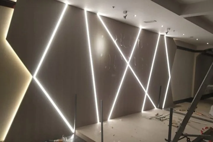 Wall LED Lighting Installation
