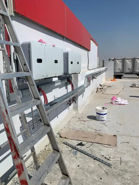 Installation of Solar PV Support Systems, Solec Energy, Dubai.