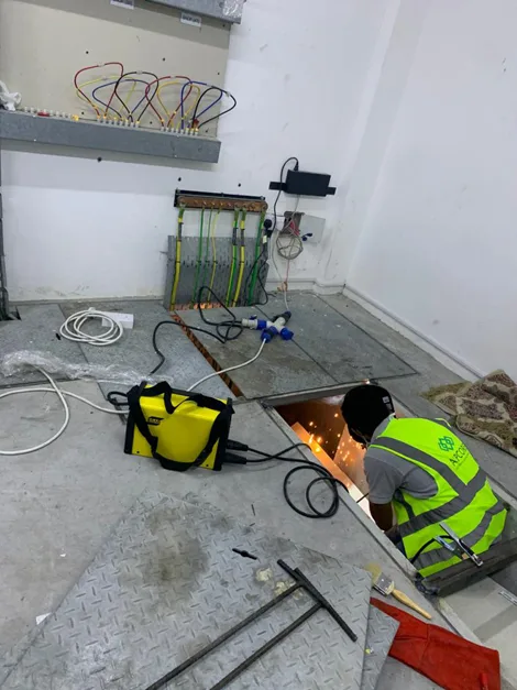 Installation of Solar PV Support Systems, Solec Energy, Dubai.